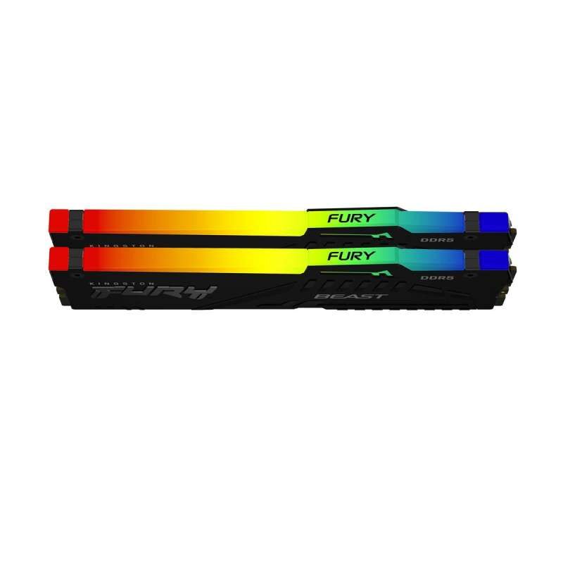 Kingston Fury Beast DDR5 32GB (2×16GB) 6000MHz CL30 – Black RGB – Desktop RAM DIMM