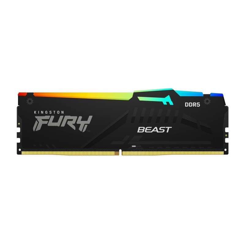 Kingston Fury Beast DDR5 32GB (2×16GB) 6000MHz CL30 – Black RGB – Desktop RAM DIMM