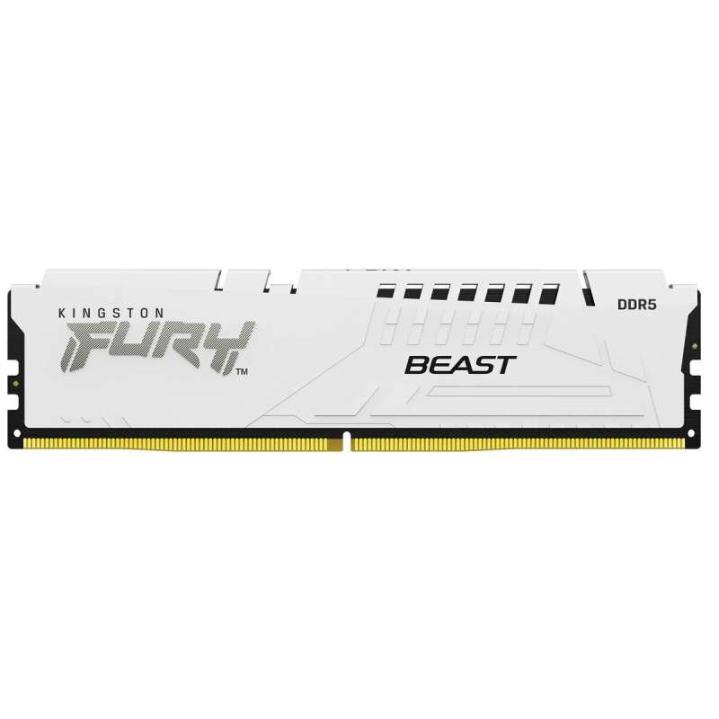 Kingston Fury Beast DDR5 32GB (2×16GB) 6000MHz CL30 – White/Black – Desktop RAM DIMM