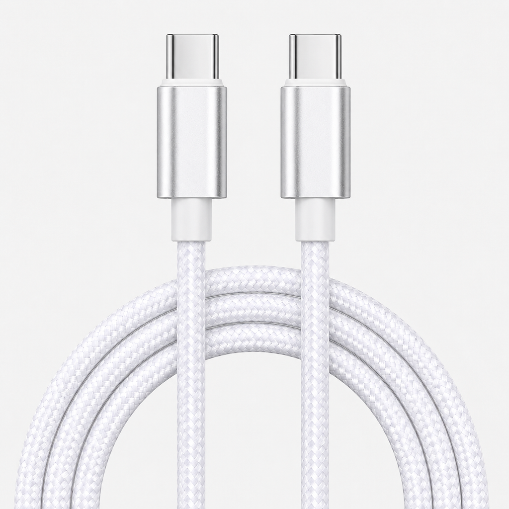 USB-C to USB-C PD 60W Fast Charging Cable 1m – Premium Braided Cable