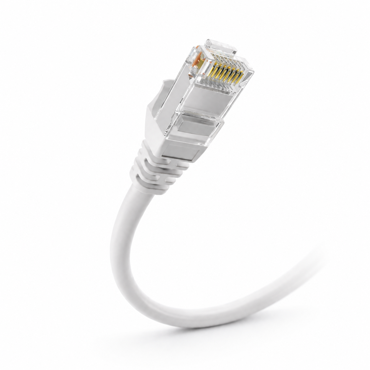 PRO SIGNAL Cat6 LSOH Ethernet Cable 1m White RJ45 Snaggles LAN Lead