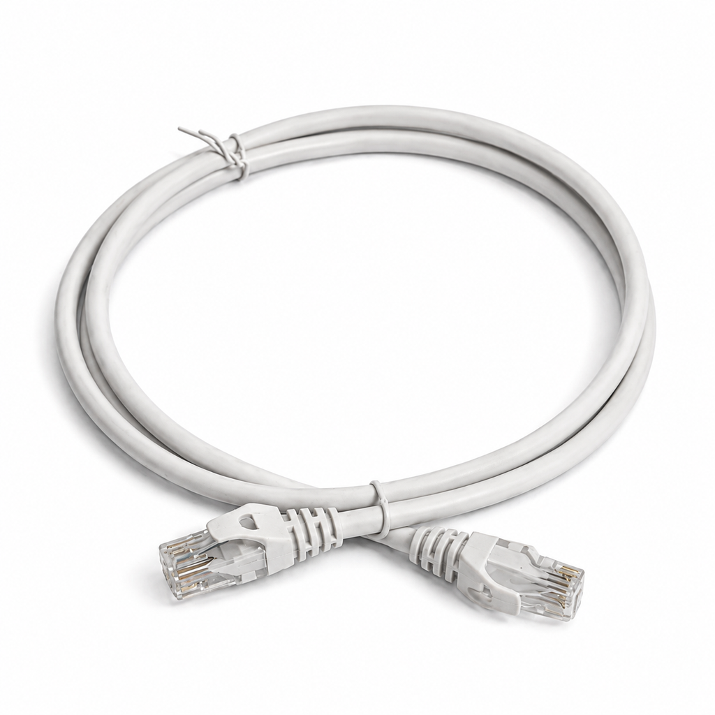 PRO SIGNAL Cat6 LSOH Ethernet Cable 1m White RJ45 Snaggles LAN Lead